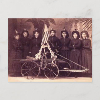 "1899 All Women Fire Dept" Postkarte