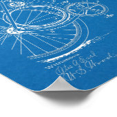 1899 Biketoilette Kunst Zeichnend Druck Poster (Ecke)