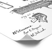 1899 Bräunende Schusswaffenpatentkunst Zeichnend P Poster (Ecke)