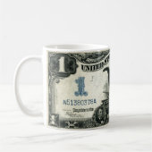 1899 ein silbernes Zertifikat Dollar US Kaffeetasse (Links)