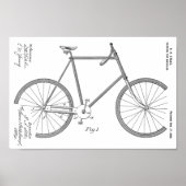 1899 Fahrradgetriebekunst Zeichnend Print Poster (Vorne)