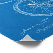 1899 Militärradpatent Art Zeichnend Print Poster (Ecke)