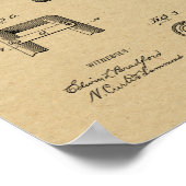 1899 Militärradpatent Art Zeichnend Print Poster (Ecke)