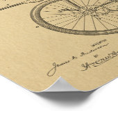 1899 Militärradpatent Art Zeichnend Print Poster (Ecke)