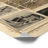 1899 Morristown, NJ Birds Eye Panoramablick Karte Poster (Ecke)