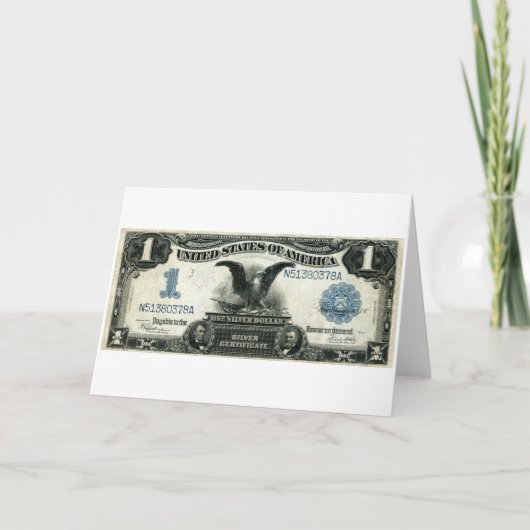 1899 One Dollar US Silver Certificate Karte (Vorderseite)