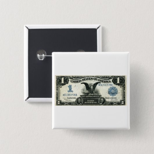 1899 Silberzertifikat in US-Dollar Button (Vorne & Hinten)