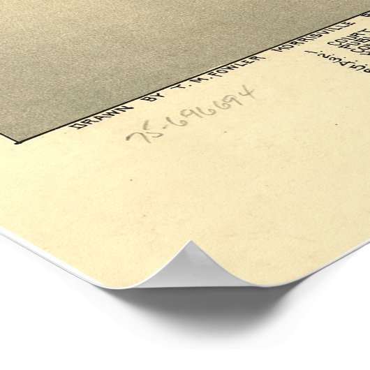 1899 St. Mary's, WV Bird's Eye View Panorama Karte Poster (Ecke)