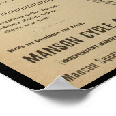 1899 Vintag Bicycle Magazine and Art Poster (Ecke)