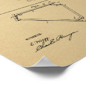 1899 Vintage Fahrradrahmen - Kunstdrucken Poster (Ecke)