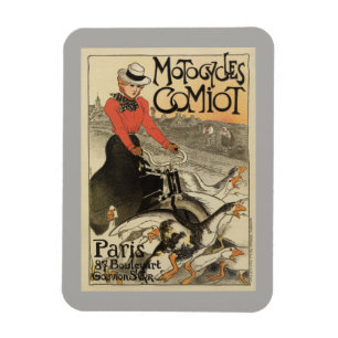 1899 Vintage französische Motorradanzeige Magnet