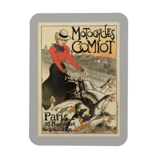 1899 Vintage französische Motorradwerbung Magnet (Vertikal)