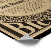 1899 Vintages Columbia Bicycles und Art Poster (Ecke)