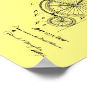 1899 Vintages Fahrradpatent Art Print Poster (Ecke)