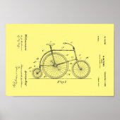 1899 Vintages Fahrradpatent Art Print Poster (Vorne)