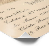 1899 Vintages Viktorianisches französisches Ladys Poster (Ecke)