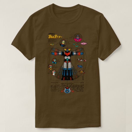 189b Grendizer DaVinci Farbe T-Shirt (Design vorne)