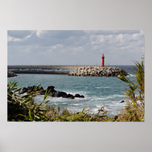 18×12 Jeju-do Südkorea Leuchtturm-Fotoabzug Poster