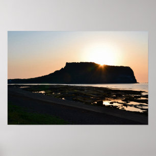 18×12 Seongsan Sonnenaufgangs-Gipfel Jeju Korea Fo Poster