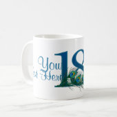 # 18 - 18. Hochzeitstag oder 18. Geburtstag Kaffeetasse (Vorderseite Links)