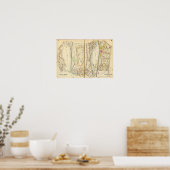 18-19 Weiße Ebenen Poster (Küche)