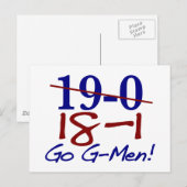 18-1 Go G-Men Postkarte (Vorne/Hinten)