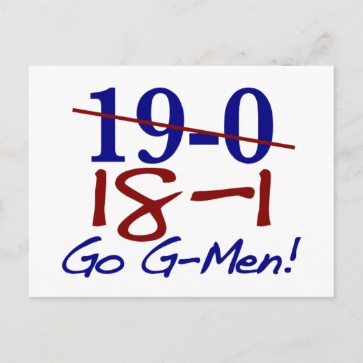 18-1 Go G-Men Postkarte (Vorderseite)