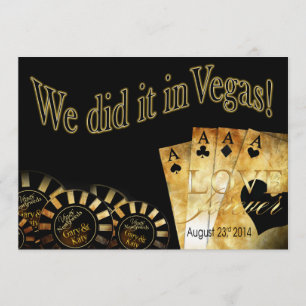 18:30 Gary & Katy Las Vegas Deluxe Hochzeit Einladung