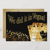 18:30 Gary & Katy Las Vegas Deluxe Wedding Einladung (Vorne/Hinten)