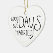 18. achtzehnjähriger Hochzeit Verheirateten Jahre Keramik Ornament (Links)