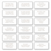 18 Adressen für einzelne Veranstaltungen Brown Aufkleber (Vorderseite)