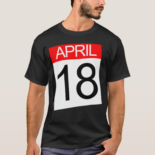 18. April T-Shirt (Vorderseite)