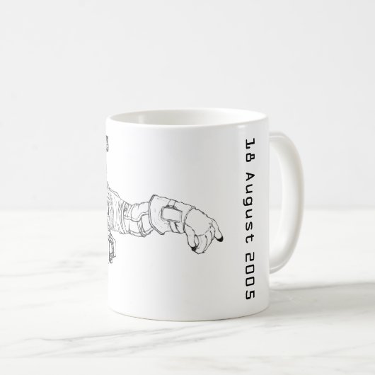 18. August 2005 - Astronaut Kaffeetasse (VorderseiteRechts)