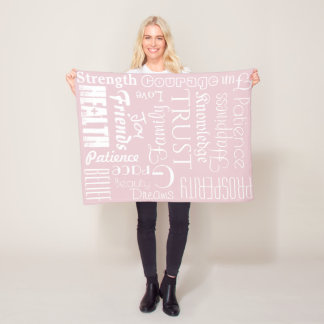 18 Außergewöhnliche Lebenswünsche Decke, Fleece