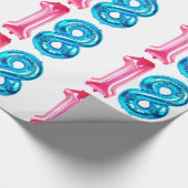 18 Balloons Umschlagpapier Geschenkpapier (Ecke)
