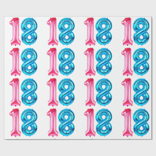 18 Balloons Umschlagpapier Geschenkpapier