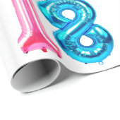 18 Balloons Umschlagpapier Geschenkpapier (Rolleneckpunkt)