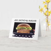 18. BIRTHDAY BURGER KARTE (Gelbe Blume)