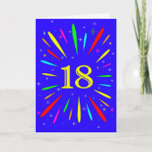 18. Birthday Explosion Card Karte (Vorderseite)