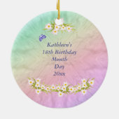 18 Birthday Rainbow Ornament (Hinten)