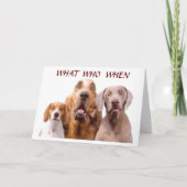 **18.** BIRTHTAG **WIE WANN?*** KARTE (Vorderseite)