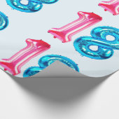 18 blaues Umschlagpapier Geschenkpapier (Ecke)