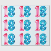 18 blaues Umschlagpapier Geschenkpapier (Flach)