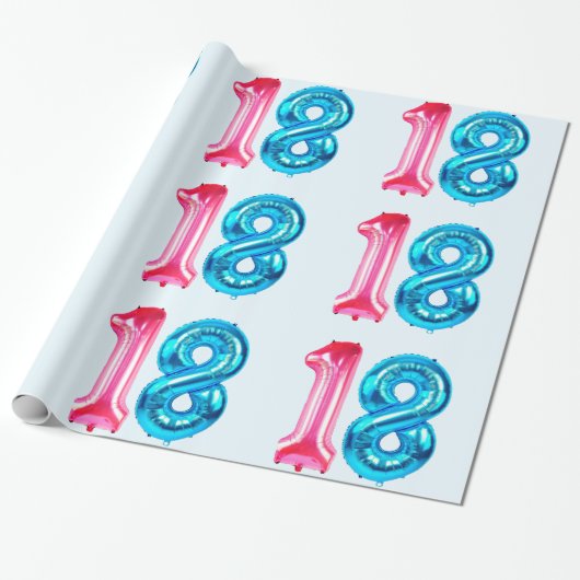 18 blaues Umschlagpapier Geschenkpapier (Ungerollt)