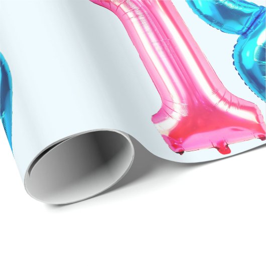 18 blaues Umschlagpapier Geschenkpapier (Rolleneckpunkt)