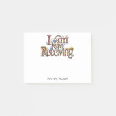 *~* 18 Blumenmuster Ich erhalte JETZT AP85 Manifes Post-it Klebezettel (Vorderseite)