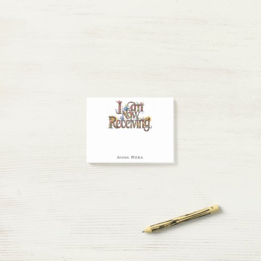 *~* 18 Blumenmuster Ich erhalte JETZT AP85 Manifes Post-it Klebezettel (Auf Schreibtisch)