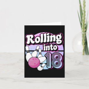 18 Bowling 18. Geburtstag Karte