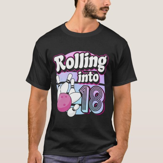 18 Bowling 18. Geburtstag T-Shirt (Vorderseite)