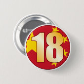 18 CHINA Gold Button (Vorne & Hinten)